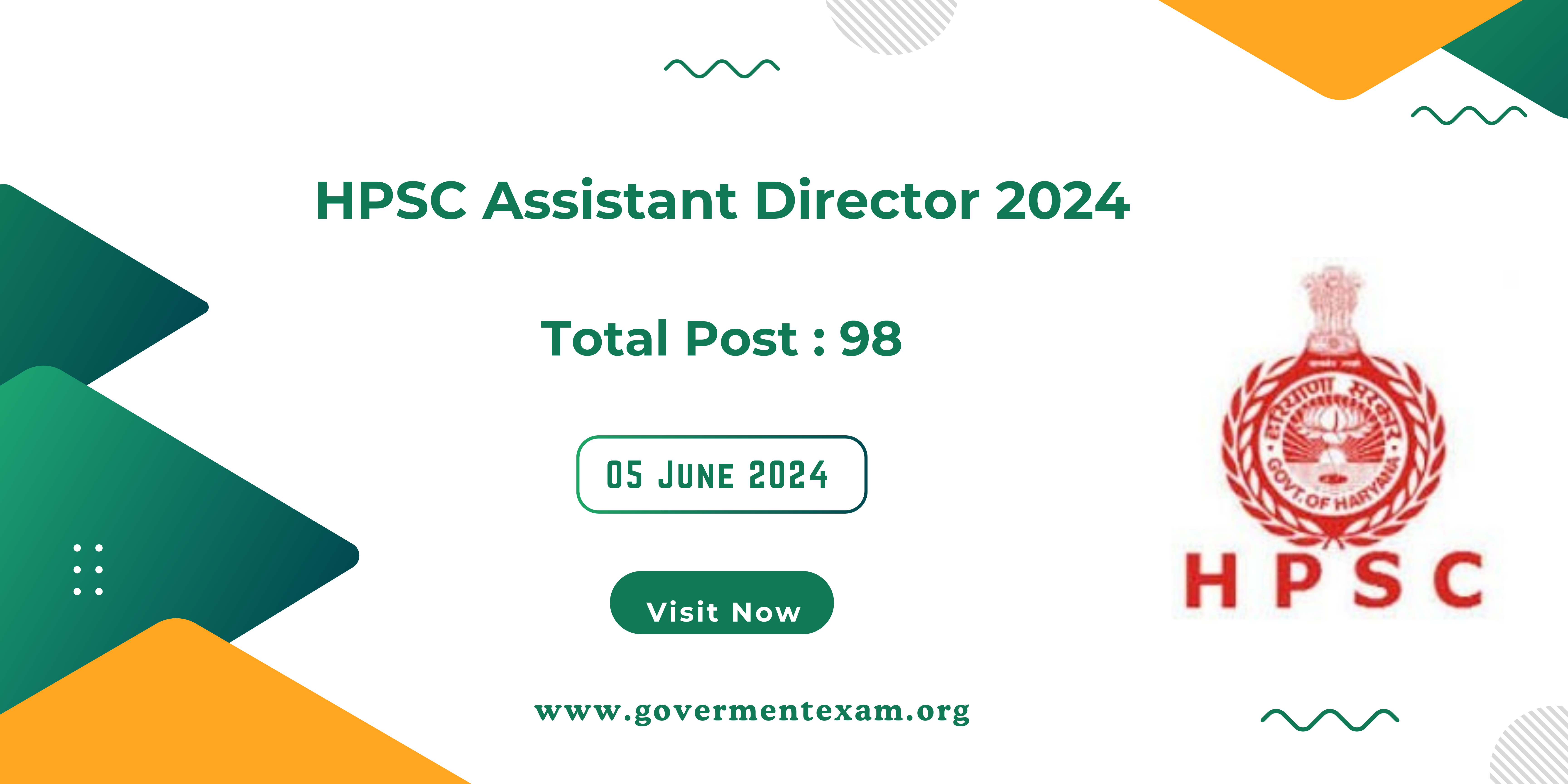 HPSC Assistant Director 2024: Apply Now 98 Post